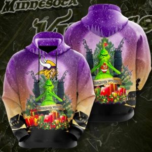 Minnesota Vikings Christmas Hoodie 3D