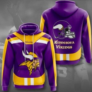Minnesota Vikings Purple Sport Hoodie 3D