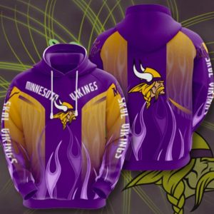 Minnesota Vikings Style Sport Hoodie 3D