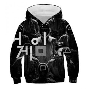 Movei Squid Game Korea 3D Hoodies