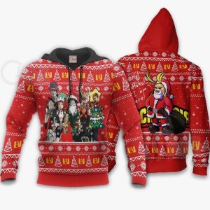 My Hero Academia Santa Anime Xmas Gift Hoodie 3d
