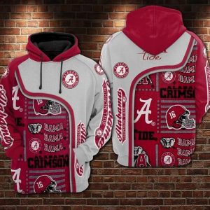 NFL Alabama Crimson Tide 3d Hoodie