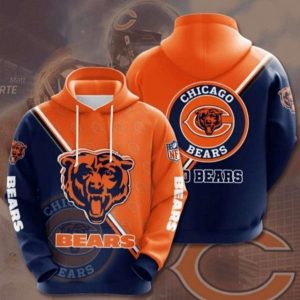 NFL Chicago Bears Logo 3D Hoodie