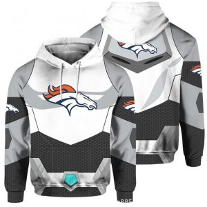 NFL Denver Broncos 3D Printed Pocket Pullover Hoodie