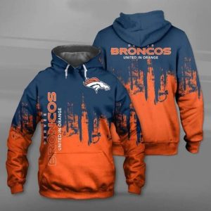 NFL Denver Broncos Football 3D Hoodie
