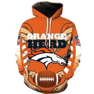 NFL Hoodies 3D Denver Broncos