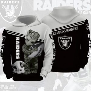 NFL Las Vegas Raiders Punisher Skull Tree Football 3D Hoodie