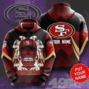 NFL San Francisco 49ers 3D Skull Printed Hoodie