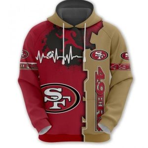 NFL San Francisco 49ers Digital Printed Hoodie 3D