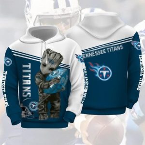 NFL Tennessee Titans Punisher Skull Tree Football 3D Hoodie