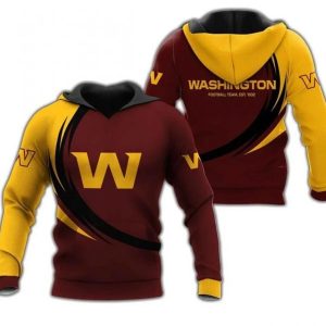 NFL Washington Football Team 3D Hoodie