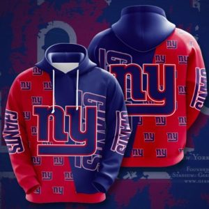NY Basic Red And Blue Hoodie