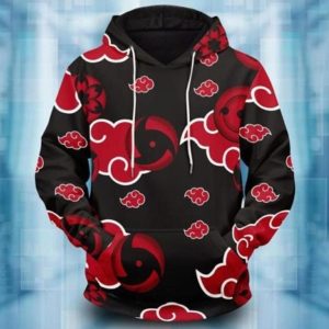 Naruto Anime Akatuski and Sharingan New Cosplay Hoodie