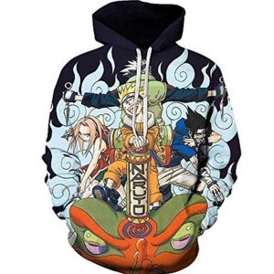 Naruto Anime Characters Hoodie Cute Pullover 3D