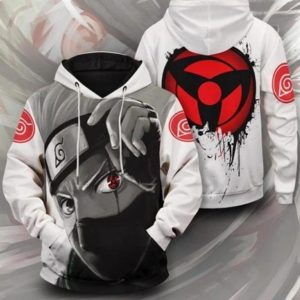 Naruto Anime Kakashi Sharingan Cosplay Hoodie 3D