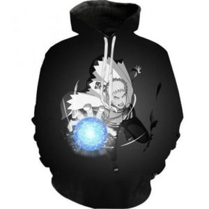 Naruto Blue Sharingan 3D Printed Hoodie