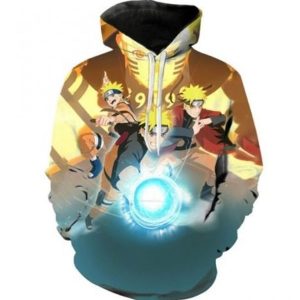 Naruto Oodama Rasengan Hot Sale 3D Printed Hoodie