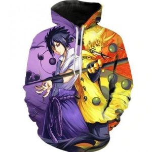Naruto and Sasuke the Legendary Shinobis 3D Printed Hoodie