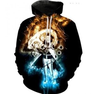 Naruto and the Konohagakure Symbol Stylish 3D Print Hoodie