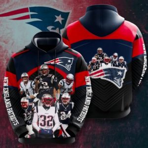 New England Patriots Team Hoodie 3D