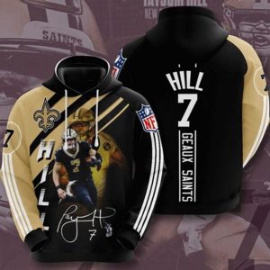 New Orleans Saints Taysom Hill Hoodie and Zip Hoodie 3D Shirt