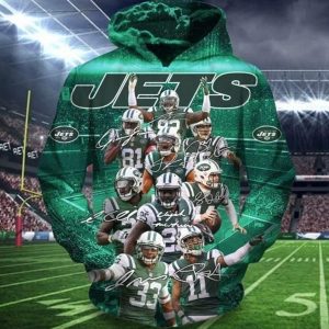 New York Jets 3d Hoodie