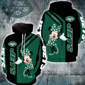 New York Jets Minnie Mouse 3D Hoodie
