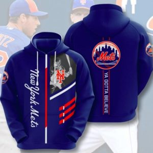 New York Mets Ya Gotta Believe Hoodie 3D
