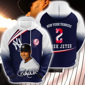New York Yankees 2 Jeter Hoodie 3D