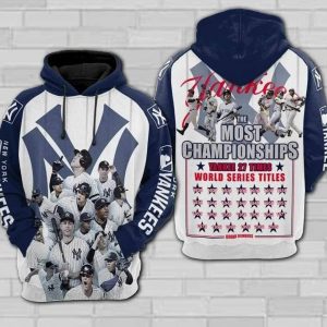 New York Yankees All-Over Print 3D Hoodie