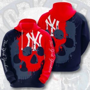 New York Yankees Red Hoodie 3D