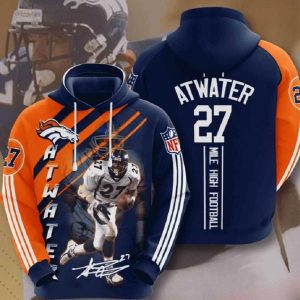 Nfl Denver Broncos 3d Hoodie Atwater