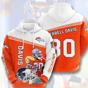 Nfl Denver Broncos 3d Hoodie Davis
