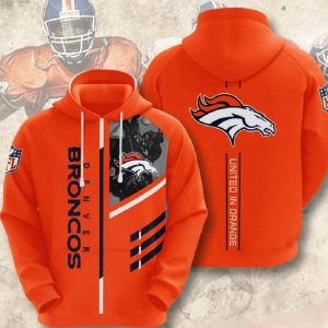 Nfl Denver Broncos 3d Hoodie Sport