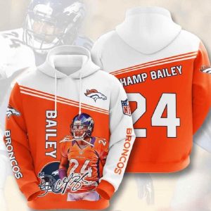 Nfl Denver Broncos 3d Hoodie Team