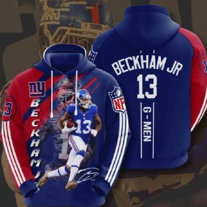Nfl New York Giants 3d Hoodies Printed Zip Hoodies