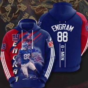 Nfl New York Giants 3d Hoodies