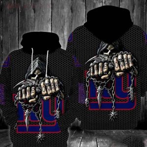 Nfl New York Giants Hoodie 3D Skull