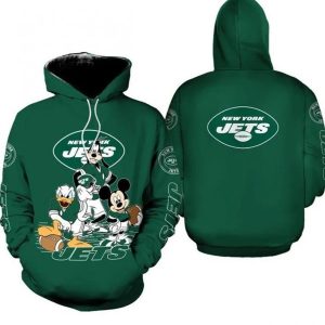 Nfl New York Jets Disney Mickey Mouse And Friends Gift For Fan 3d Hoodie