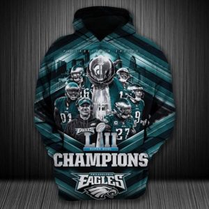 Nfl Philadelphia Eagles 3D Hooded
