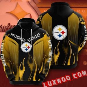 Nfl Pittsburgh Steelers Hoodies Custom All Over Print 3d Pullover Hoodie V11