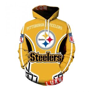 Nfl Pittsburgh Steelers Hoodies Custom All Over Print 3d Pullover Hoodie V4