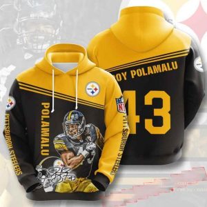 Nfl Pittsburgh Steelers Hoodies Polamalu 43