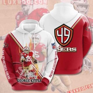 Nfl San Francisco 49ers 3D Hoodies Geoge Kittle