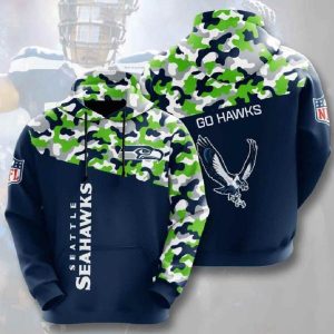 Nfl Seattle Seahawks 3d Hoodies Printed