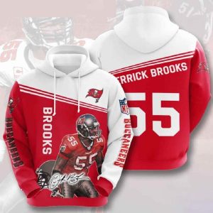 Nfl Tampa Bay Buccaneers 3d Hoodies Printed Zip Hoodies Brooks