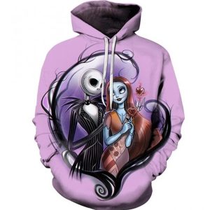 Nightmare Before Christmas Purple 3D Hoodie