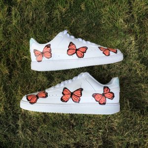 Nike Court Vision x Pastel Orange Butterfly