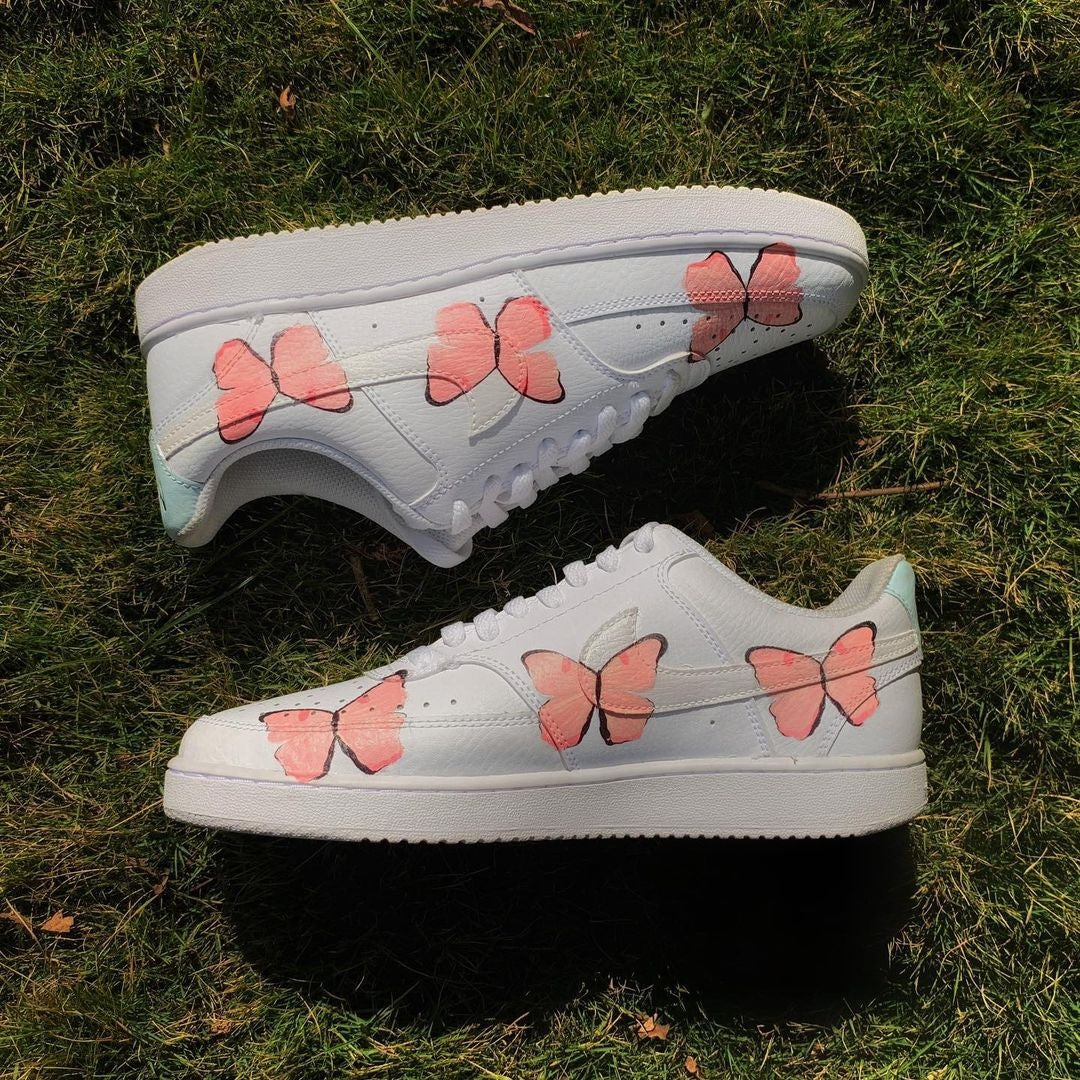 Nike Court Vision x Pastel Pink Butterfly