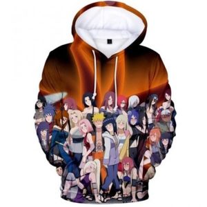 Ninja Girls Naruto Shippuden 3D Printed KPOP Hoodie